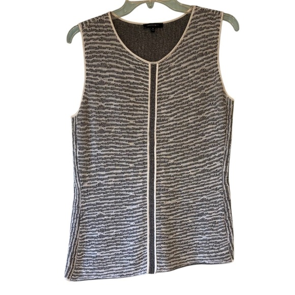 Lafayatte 148 New York Knit Assymetric Sleeveless Top Sz Medium - Picture 1 of 9